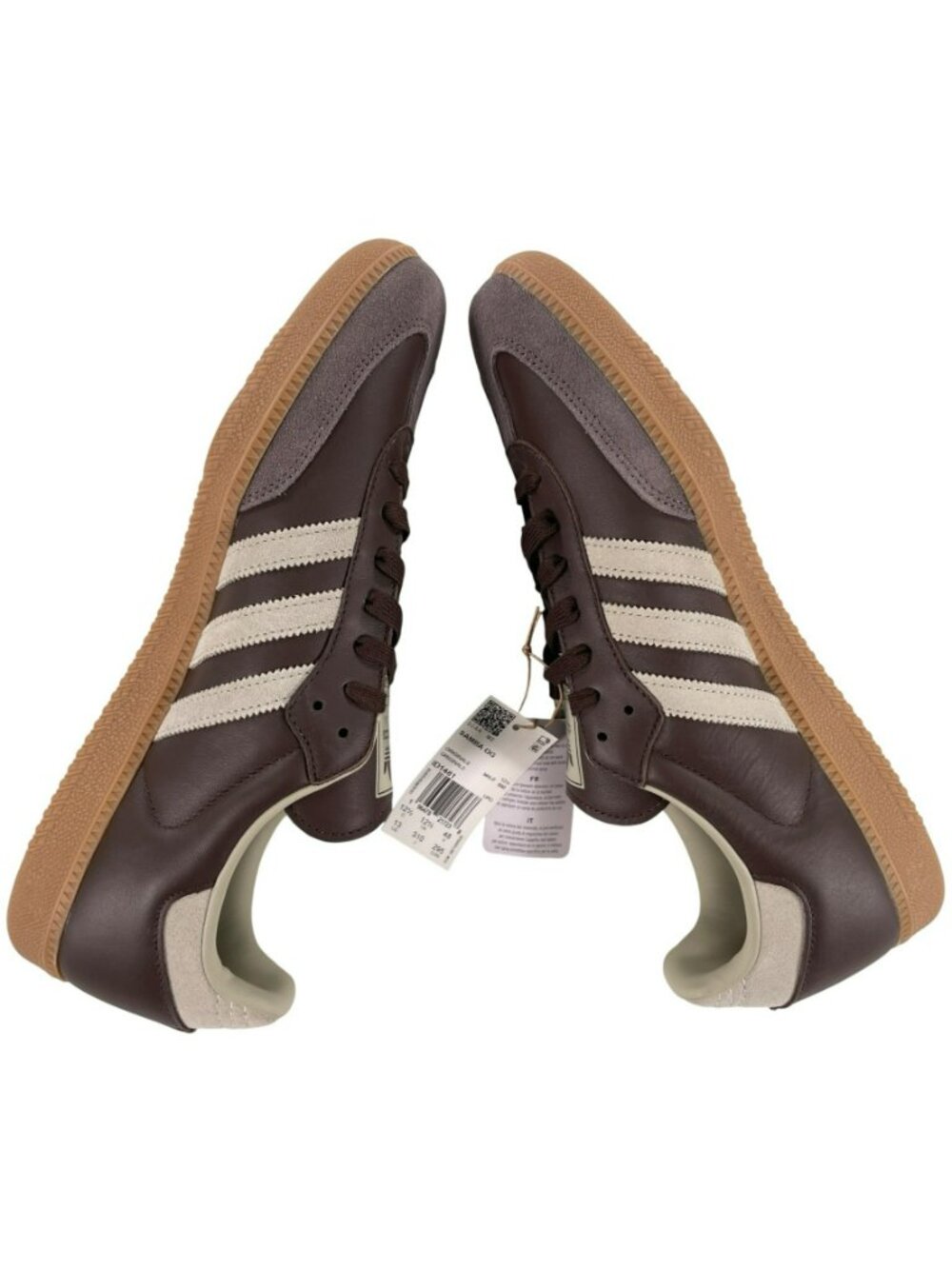 Adidas Samba OG Shoes Brown Leather Suede Sporty Retro Sneakers Men's Sz 13 NEW - Picture 4 of 11